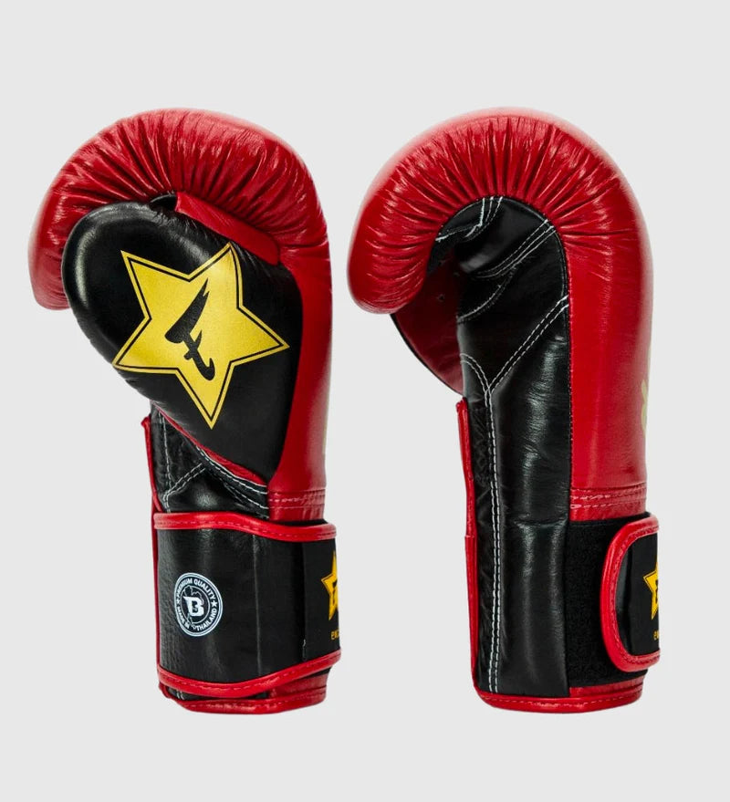 Fairtex bokshandschoenen - Rood/Goud/Zwart