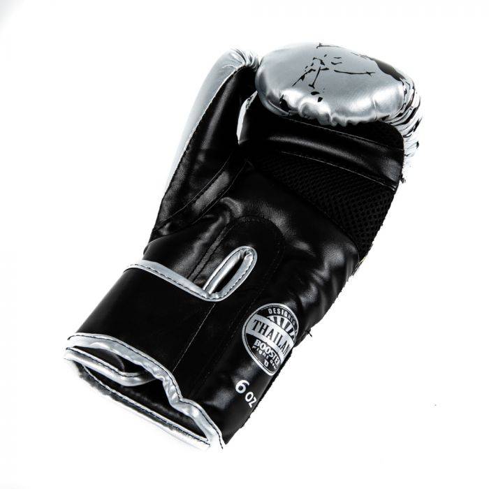 Booster Kids bokshandschoen - marble/zilver