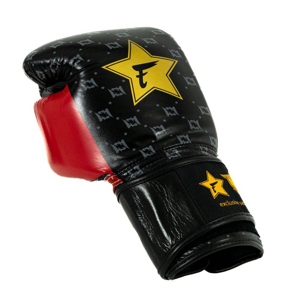 Fairtex x Booster Star bokshandschoenen - zwart/rood