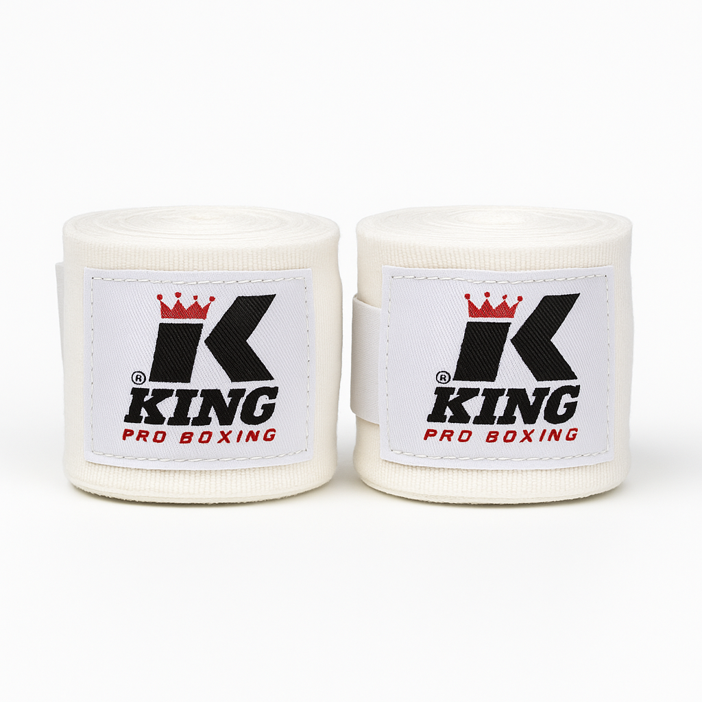 King Pro Kickboxing Bandages Wit