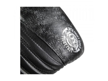 Kickbokshandschoen 'black-silver FALCON' - Leer