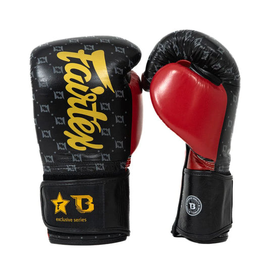 Fairtex x Booster Star bokshandschoenen - zwart/rood