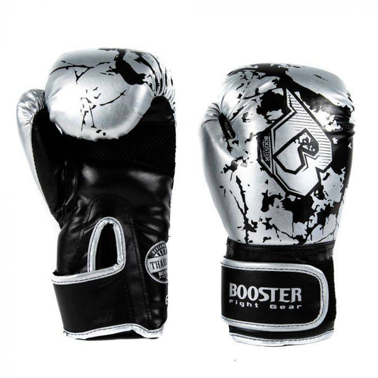 Booster Kids bokshandschoen - marble/zilver