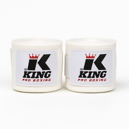 King Pro Kickboxing Bandages Wit