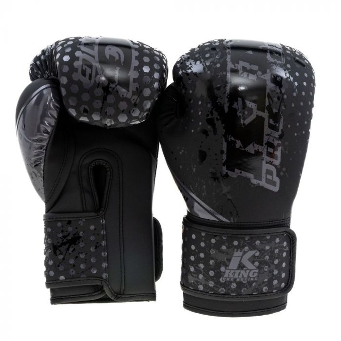 King Pro Boxing Hexagon 1 Bokshandschoenen Voor Kids Zwart/Zwart