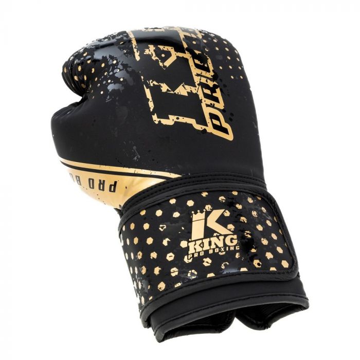 King Pro Boxing Hexagon 2 Bokshandschoenen Voor Kids Zwart/Goud