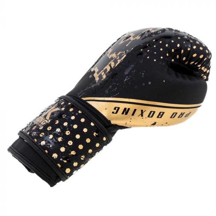 King Pro Boxing Hexagon 2 Bokshandschoenen Voor Kids Zwart/Goud